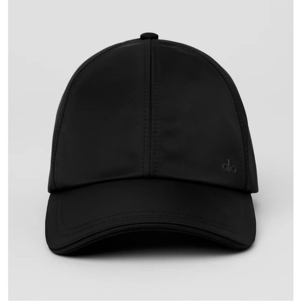 NWT ALO Black Satin Off-Duty Cap